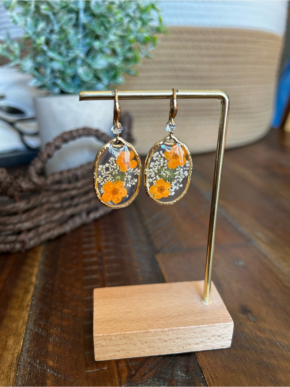 Floral Drop Earrings